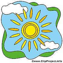 Soleil ciel clipart gratuit – Été images