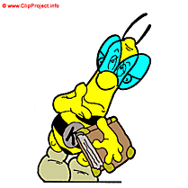 Abeilles anime clipart gratuit