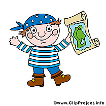 Carte dessins gratuits - Pirate clipart gratuit