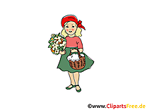 Chaperon rouge images gratuites – Conte de fées clipart