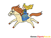 Cheval princesse clipart gratuit – Conte de fées images