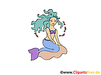 Images gratuites petite sirène – Conte de fées clipart