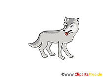 Loup clip art gratuit – Conte de fées dessin