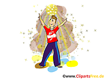 Bal en plein air illustration - Danse clipart