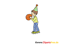 Ballon clipart gratuit - Anniversaire dessins