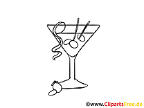 Cocktail dessin gratuit à imprimer