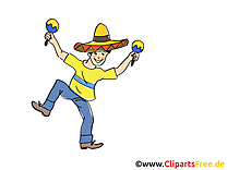 Mexicain clip art gratuit - Fête dessin