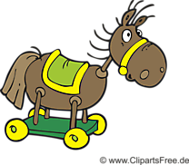 Cheval en bois images gratuites – Ferme clipart