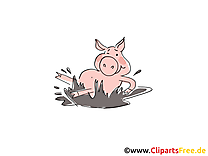 Ferme dessin –Cochon cliparts à télécharger