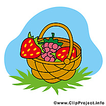 Panier fraises ferme image à télécharger