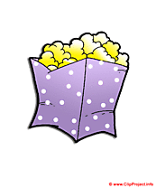 Pop corn clip art gratuit