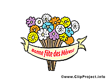 Bouquet dessin gratuit – Fête des Mères image