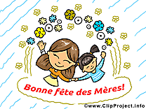 Enfant images – Fête des Mères clip art gratuit