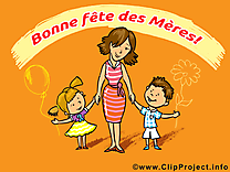 Enfants dessin – Fête des Mères clip arts gratuits