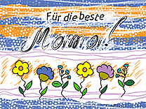 Fête des Mères clip art allemand gratuite