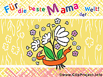 Fête des Mères illustration allemand gratuite  clipart