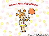 Fille clip arts gratuits – Fête des Mères illustrations