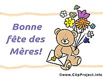 Ours en peluche dessin – Fête des Mères clipart