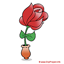 Rose rouge clipart gratuit