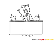 Chat image à colorier – Finances clipart