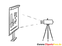 Dessin à colorier projecteur – Finances image