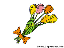 Bouquet dessin – Fleurs clip arts gratuits