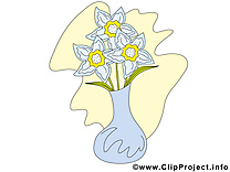 Vase image gratuite – Fleurs illustration