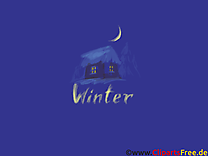 Hiver illustration - Fonds d'écran clipart