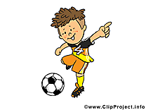 Coup clip art gratuit - Football dessin