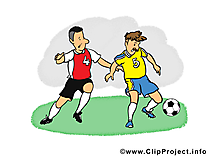 Footballeurs clip arts gratuits - Football illustrations