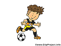 Garçon dessin gratuit - Football image