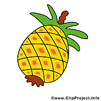 Ananas clip art gratuit - Fruits dessin