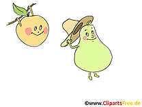 Clip art gratuit fruits dessin à télécharger
