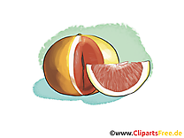 Orange sanguine clip art gratuit – Fruits images