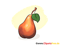 Poire illustration gratuite - Fruits clipart