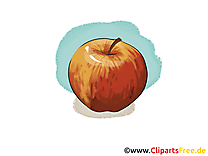 Pomme clip arts gratuits - Fruits illustrations