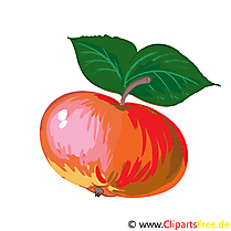 Pomme dessin - Fruits cliparts à télécharger