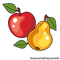 Pomme poire image - Fruits images cliparts