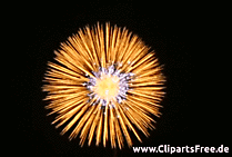 Free Feux d'artifice du nouvel an Clipart