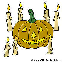 Bougies image à télécharger - Halloween clipart