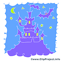 Château illustration - Halloween images