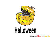 Citrouille chat dessins gratuits - Halloween clipart