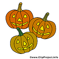Courges image gratuite – Halloween clipart