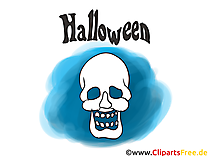Crâne dessin - Halloween cliparts à télécharger
