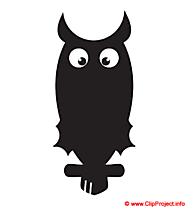 Grand duc clipart halloween