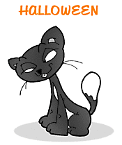 Halloween chat clipart
