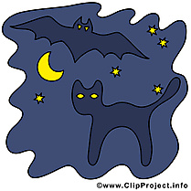 Halloween chat image à télécharger gratuite
