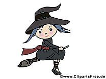 Halloween clip art gratuit – Sorcière images