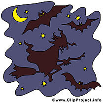 Nuit sorcière image gratuite - Halloween illustration