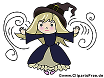 Sorcière clip art gratuit - Halloween dessin